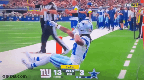 A Football Game Is Being Shown On The Fox Network GIF