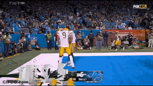 A Football Game Is Being Shown On The Fox NFL Channel GIF