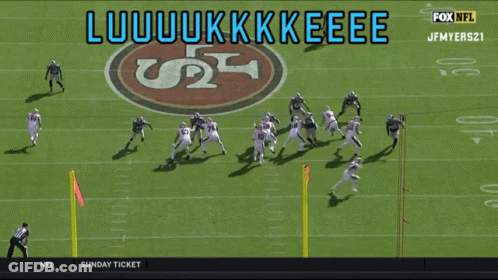 A Football Game Is Being Shown On The Fox NFL Network GIF