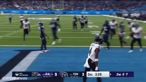 A Football Game Is Being Shown On The Nfl Network GIF