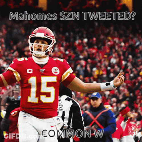 A Football Player In A Red Jersey With The Number 15 On It GIF