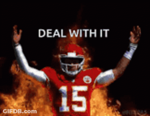 A Football Player In A Red Uniform With The Number 15 On It GIF