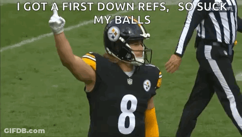 A Football Player Is Giving A Thumbs Up While Wearing A Helmet And Number 8 Jersey . GIF