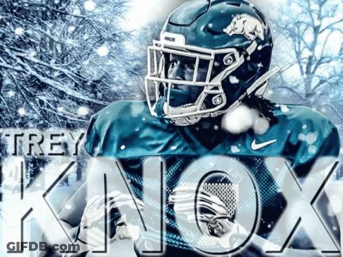 A Football Player Is Named Trey Knox And Is Wearing A Helmet GIF