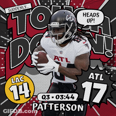 A Football Player Named Patterson Is Running With A Ball GIF