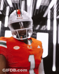 A Football Player Wearing A Helmet And Jersey With The Number 1 On It GIF