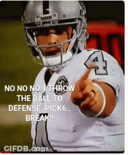 A Football Player Wearing A Helmet And Number 4 Pointing At The Camera . GIF