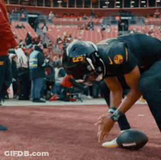 A Football Player Wearing A Helmet That Says Lp On It GIF