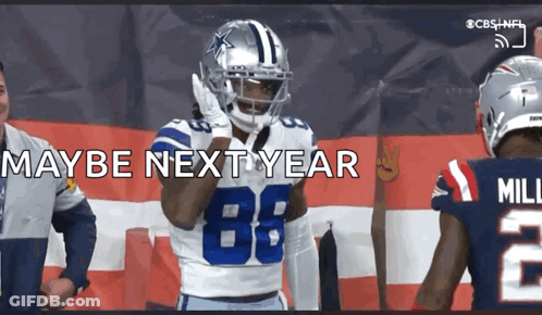 A Football Player Wearing A Helmet With The Number 88 On It GIF