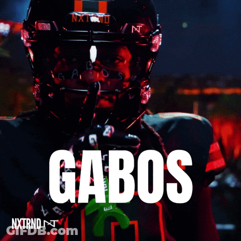 A Football Player Wearing A Helmet With The Word Gabos On The Bottom GIF
