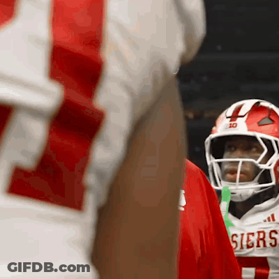 A Football Player Wearing A Jersey That Says Siers On It GIF
