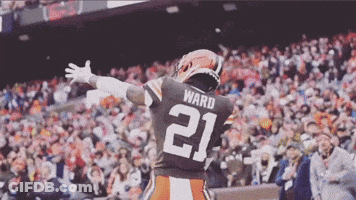 A Football Player Wearing A Jersey With The Number 21 On It GIF