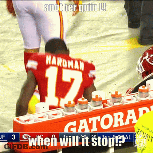A Football Player Wearing A Red Jersey With The Number 17 GIF
