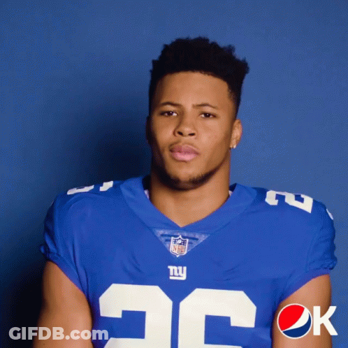 A Football Player With A Pepsi Logo On The Bottom GIF
