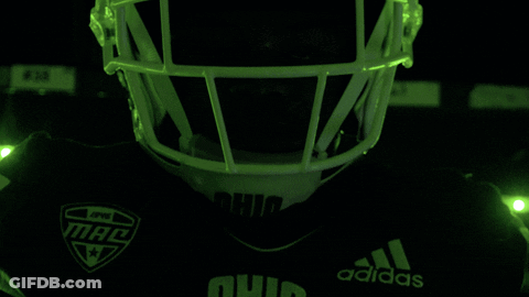 A Football Player With Ohio On His Jersey GIF