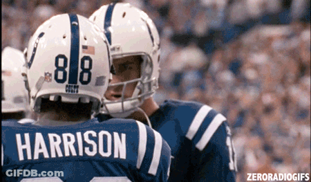 A Football Player With The Name Harrison On Their Jersey GIF