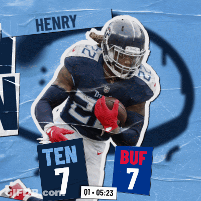 A Football Player With The Name Henry On The Back Of His Jersey GIF