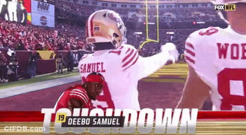 A Football Player With The Name Samuel On Their Jersey GIF