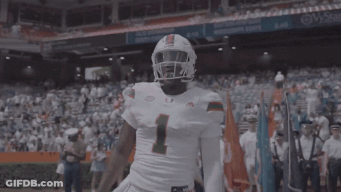 A Football Player With The Name Ward On The Back Of His Shirt GIF