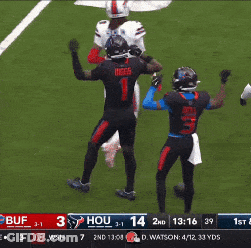 A Football Player With The Number 1 On His Back GIF