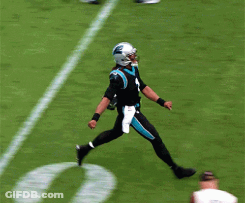 A Football Player With The Number 1 On His Jersey Is Standing On The Field GIF