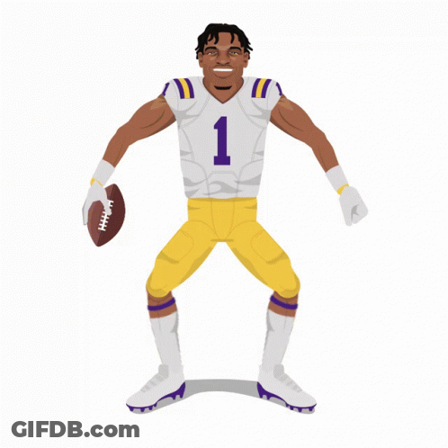 A Football Player With The Number 1 On His Jersey GIF