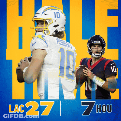 A Football Player With The Number 10 On His Jersey Is Holding A Football GIF