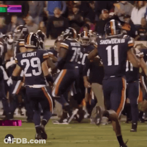 A Football Player With The Number 11 On His Back GIF