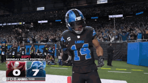 A Football Player With The Number 14 On His Uniform GIF