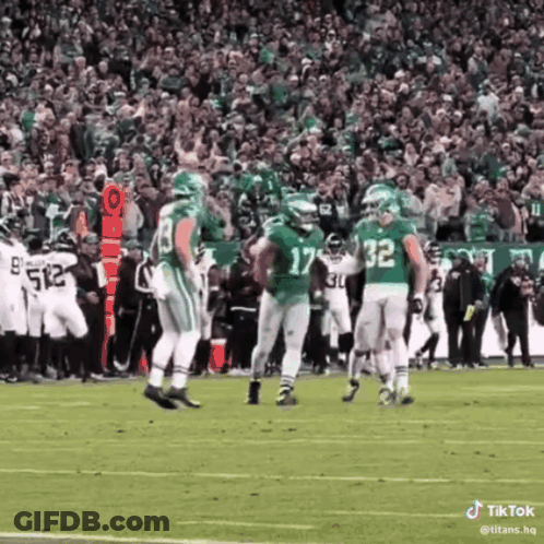 A Football Player With The Number 17 On His Jersey Stands On The Field GIF