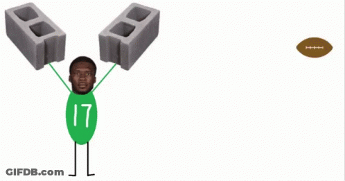 A Football Player With The Number 17 On Their Jersey GIF