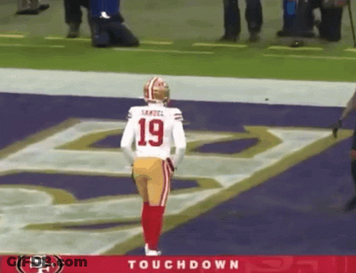 A Football Player With The Number 19 On Their Jersey GIF