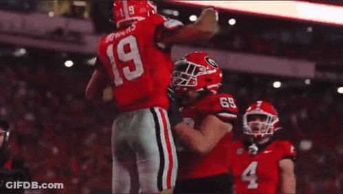 A Football Player With The Number 19 On Their Jersey GIF