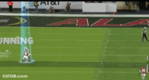 A Football Player With The Number 2 On The Back Of His Jersey Runs On The Field GIF
