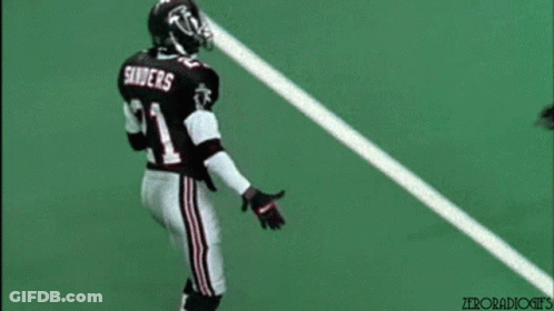 A Football Player With The Number 21 On His Back GIF