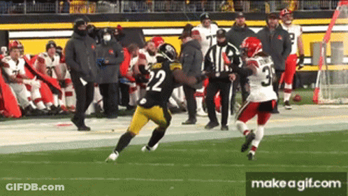 A Football Player With The Number 22 On His Jersey GIF