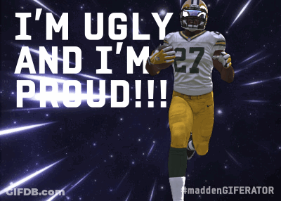 A Football Player With The Number 27 On His Jersey Runs With The Ball GIF