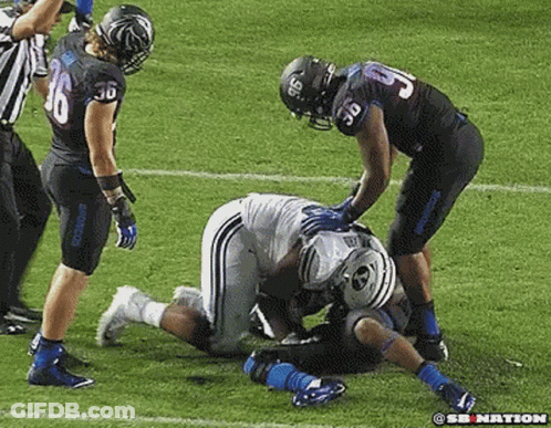 A Football Player With The Number 36 On His Back GIF