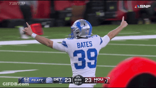 A Football Player With The Number 39 On His Jersey GIF
