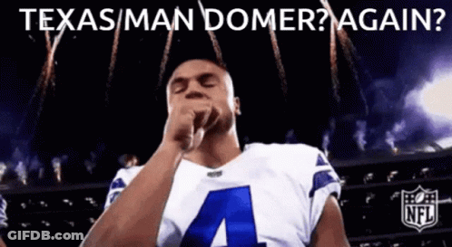 A Football Player With The Number 4 On His Jersey Covering His Mouth With His Fist GIF