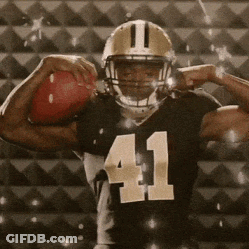A Football Player With The Number 41 On His Shirt GIF
