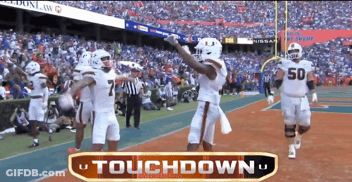 A Football Player With The Number 50 On His Jersey Runs On The Field GIF