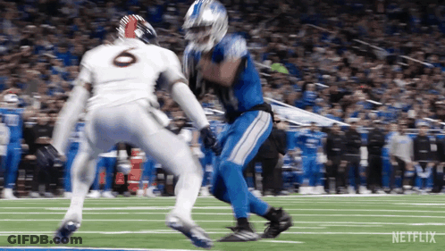 A Football Player With The Number 6 On His Jersey GIF