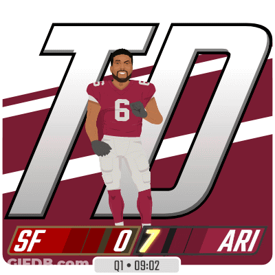 A Football Player With The Number 6 On Their Jersey GIF