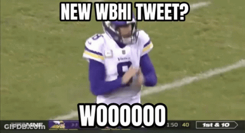 A Football Player With The Number 8 On His Jersey Is Standing On The Field GIF