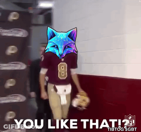 A Football Player With The Number 8 On His Jersey Walks Down A Hallway And Says " You Like That " GIF