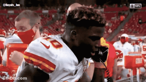 A Football Player With The Number 8 On The Back Of His Shirt GIF