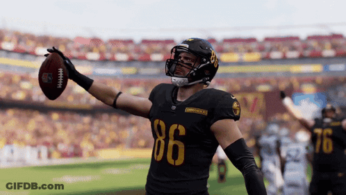 A Football Player With The Number 86 On His Shirt GIF