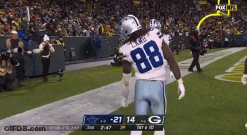 A Football Player With The Number 88 On Their Back GIF