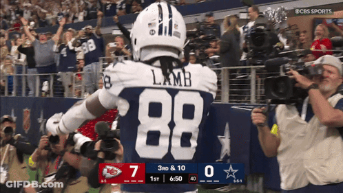A Football Player With The Number 88 On Their Back GIF